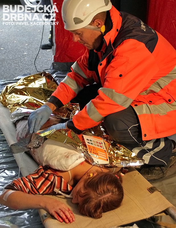 Ošetření těžce zraněné pacientky