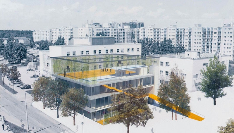 Vizualizace Komunitního centra Máj