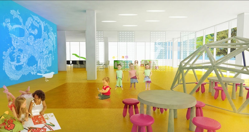 Vizualizace Komunitního centra Máj