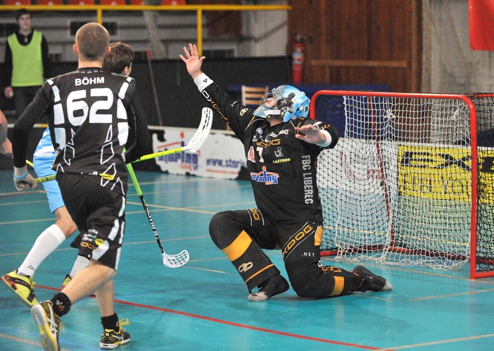 Florbalisté Liberce nestačili na Boleslav. Nepomohlo ani 6 gólů. Foto: Jaroslav Appeltauer