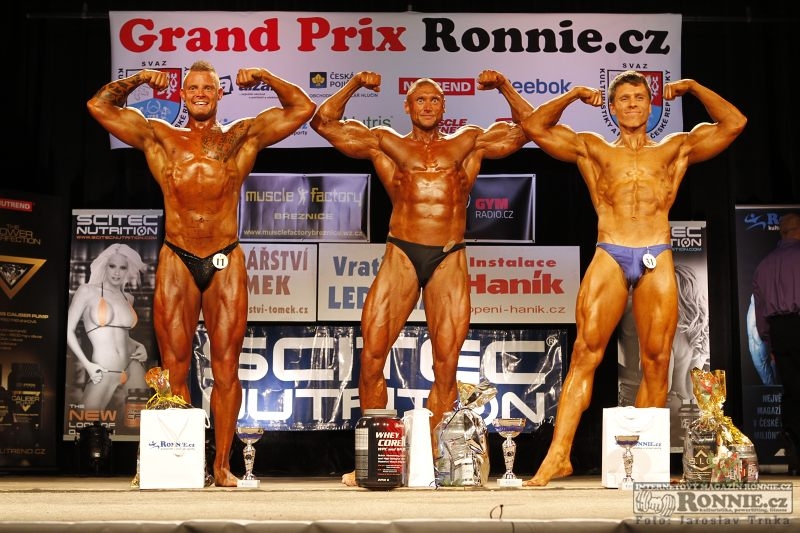 Tři nejlepší účastníci váhové kategorie nad 80 kilogramů