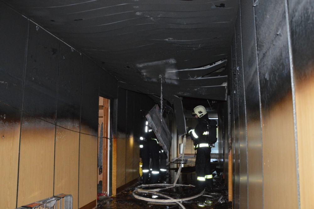 Hasiči likvidovali požár ve Vinařské ulici, foto: hasiči JMK