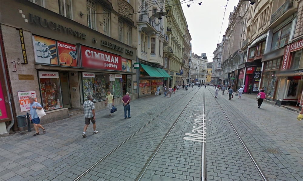 Masarykova ulice v Brně, foto: Google maps