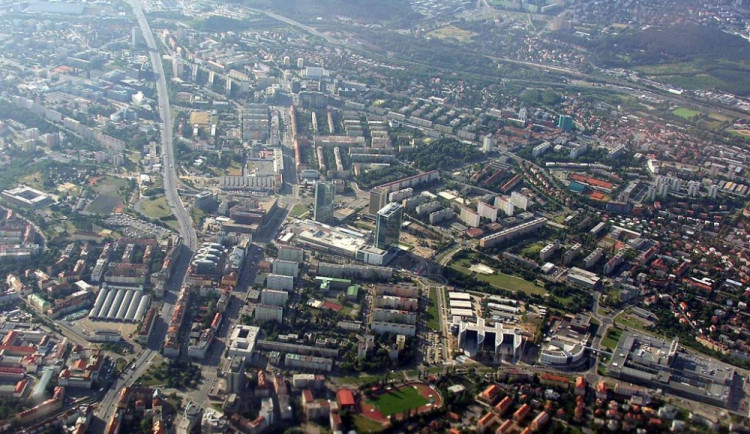 Praha 4 - letecký záběr