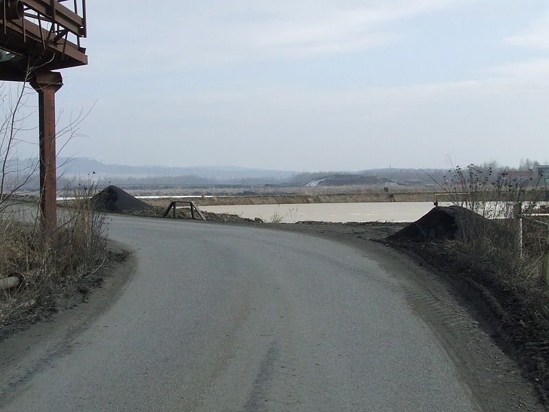 Odkaliště MAPE Mydlovary v roce 2011