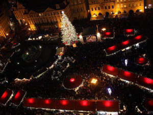 Bezpečnostní opatření při rozsvěcení vánočního stromu na Staroměstském náměstí