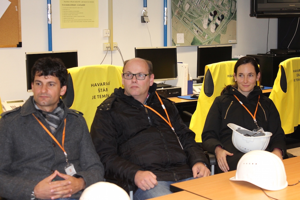V Temelíně se rakouští specialisté na krizová řízení podívali například i do havarijního řídícího střediska