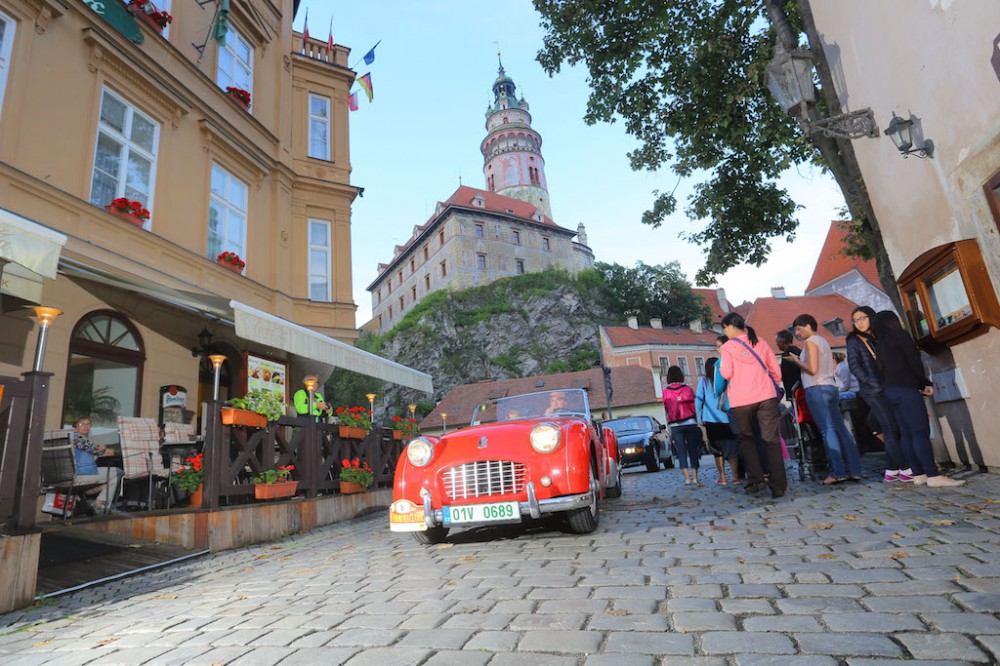 Průjezd historickým centrem Českého Krumlova