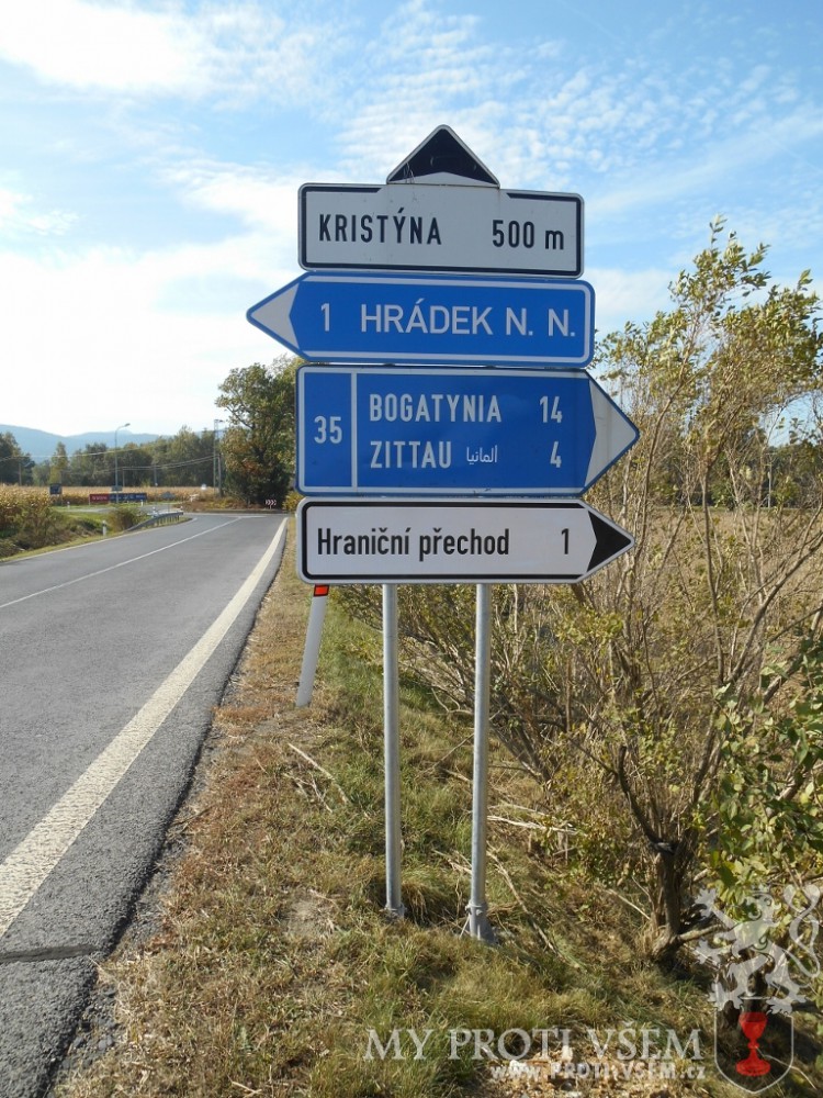 Nacionalisté doplnili značky v okolí Hrádku o arabský nápis. Foto: My proti všem z.s.