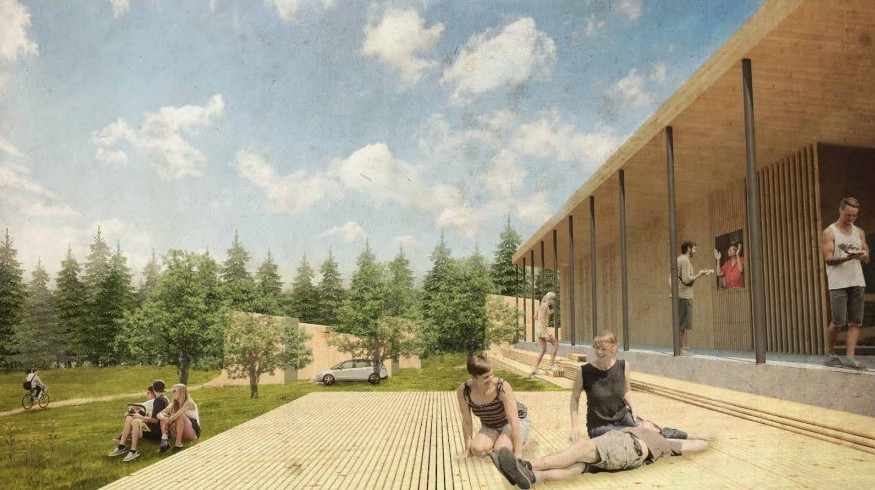 Koupaliště v Novém Městě pod Smrkem.