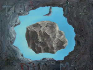 R.F., TÍHA TVÁ JE TÍHA MÁ, olej na plátně, 40 x 50 cm,  1994-2015