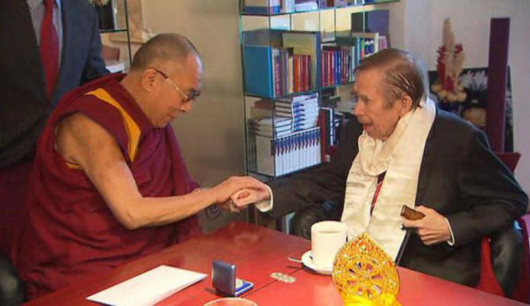 Dalajlama a Václav Havel. Foto: Česká Televize