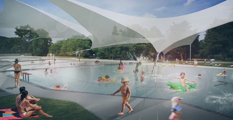 Koupaliště Riviéra, vizualizace STAREZ SPORT