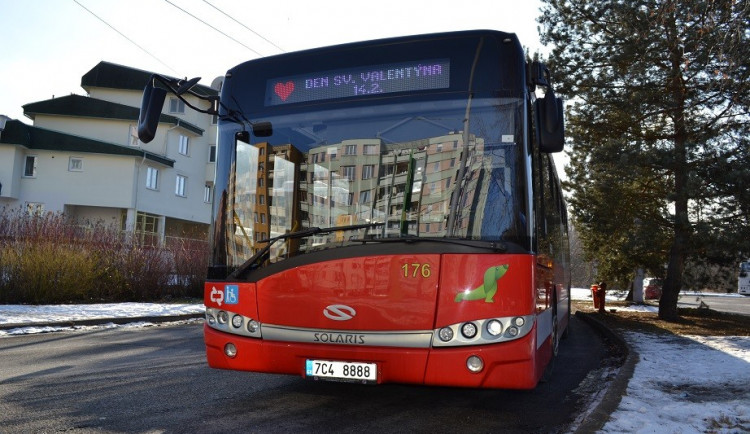 Pošlete svůj valentýnský vzkaz trolejbusem