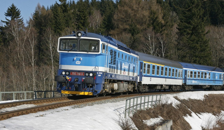 Lokomotiva na trati Zábřeh na Moravě – Jeseník
