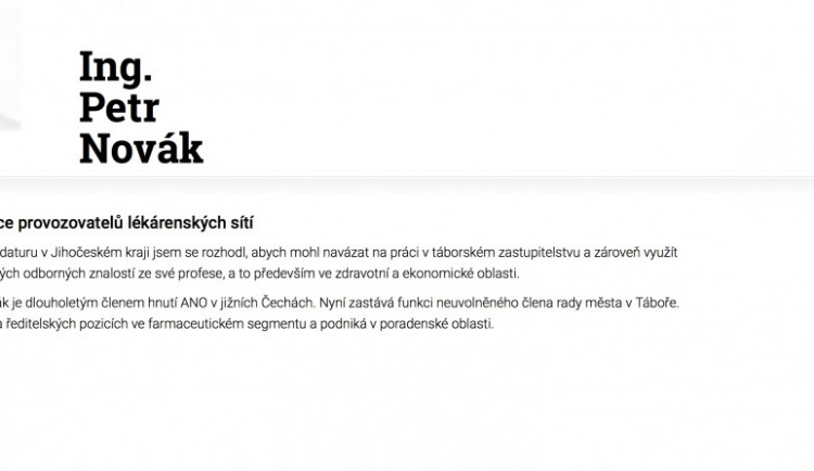 Kdo kope za ANO v nemocnicích? Petr Novák s podivnou morálkou, který lhal o vzdělání