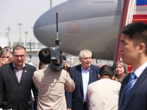 Miloš Zeman v Číně.