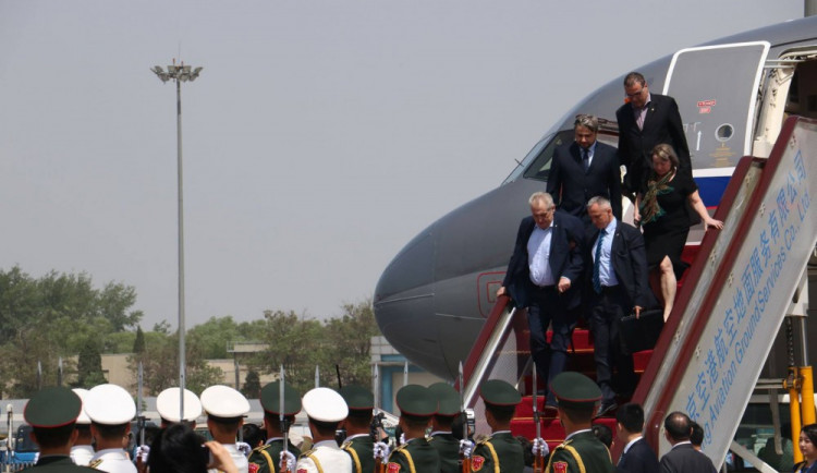 Miloš Zeman v Číně.