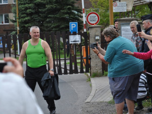 Jiří Kajínek na svobodě.