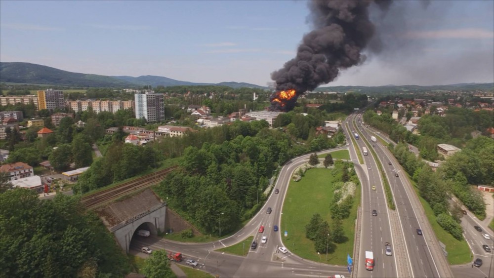 Požár v Severochemě 