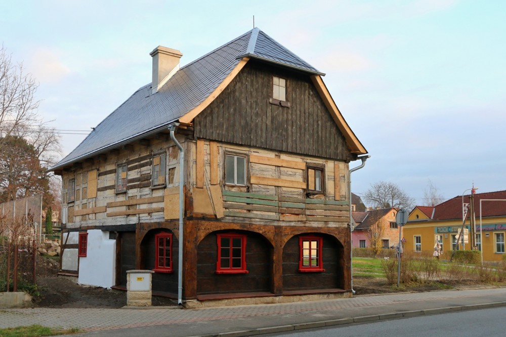 Podstávkový dům v Hrádku.