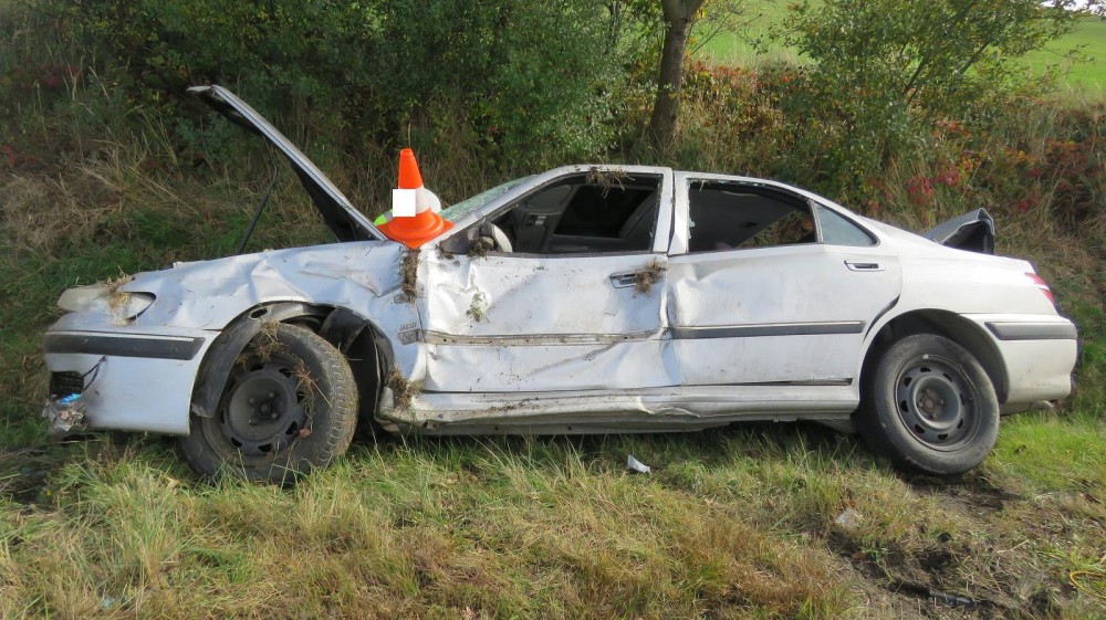 Dopravní nehoda u Strunkovic nad Blanicí.
