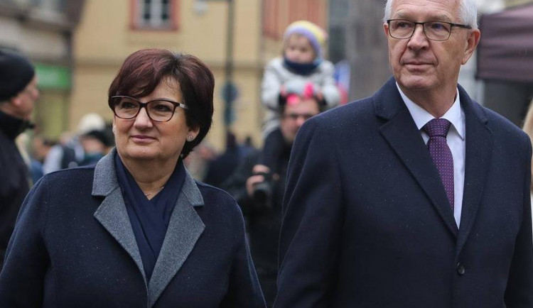 Jiří Drahoš se ženou.