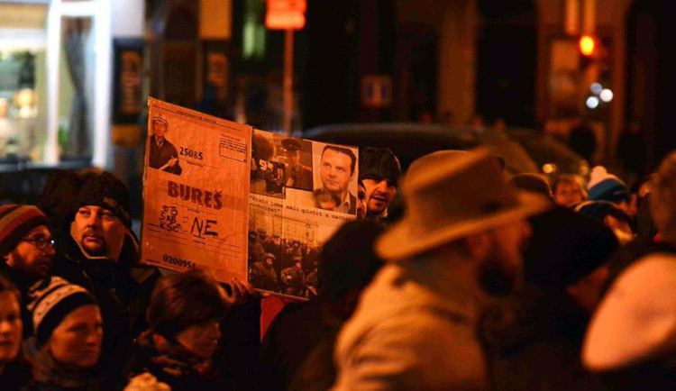 Demonstrace v Liberci.