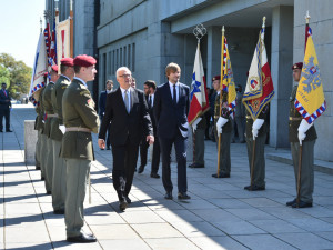 Politici a další lidé oslavili na Vítkově výročí konce války.