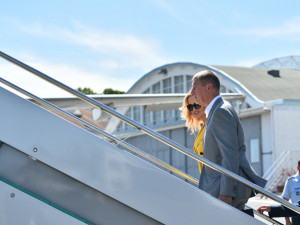 Andrej Babiš při návštěvě.