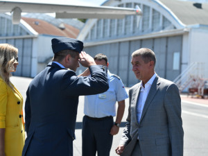 Andrej Babiš při návštěvě.