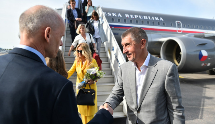 Andrej Babiš při návštěvě.