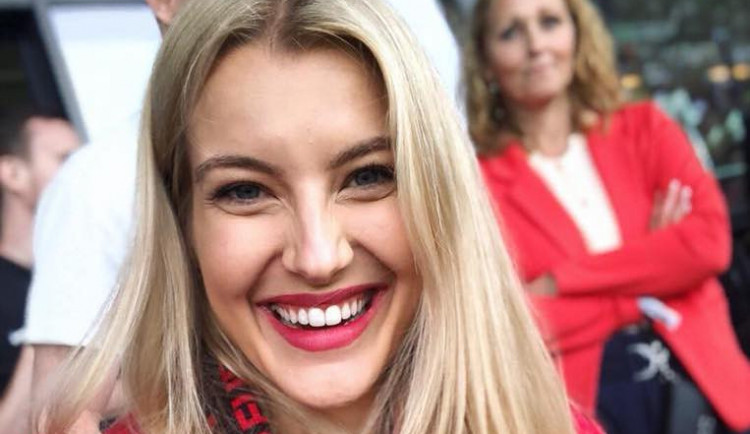 Jitka Nováčková na zápase v Dánsku.