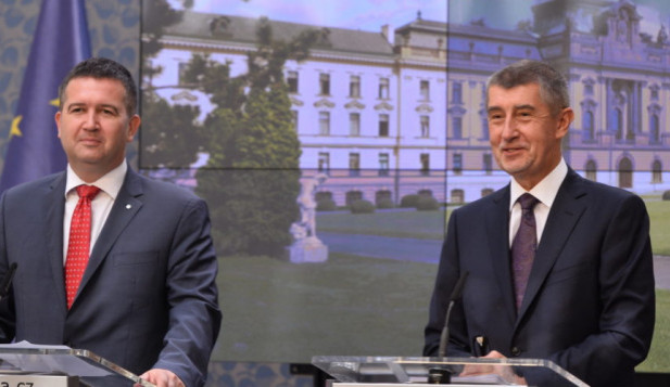 Jan Hamáček a Andrej Babiš.