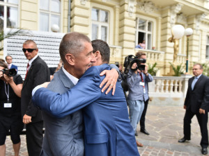Andrej Babiš v Karlových Varech.
