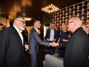 Andrej Babiš v Karlových Varech.