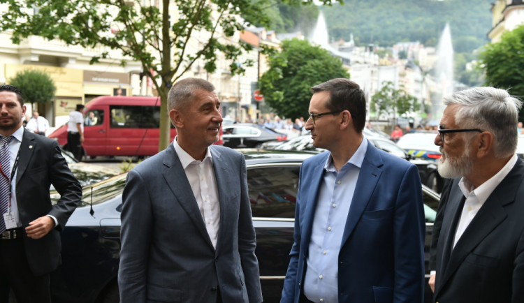 Andrej Babiš v Karlových Varech.