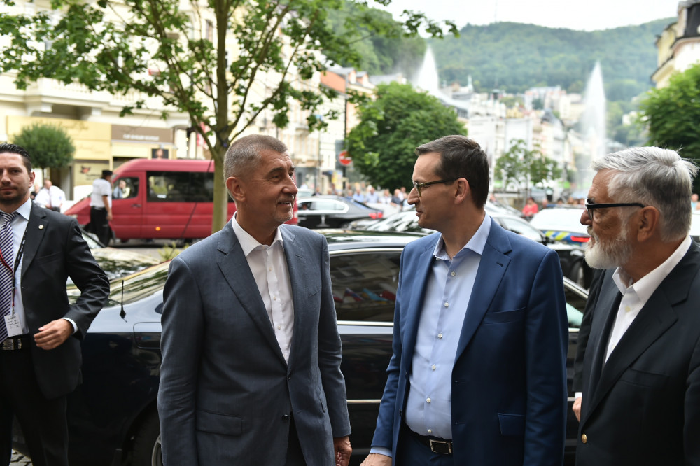 Andrej Babiš v Karlových Varech.