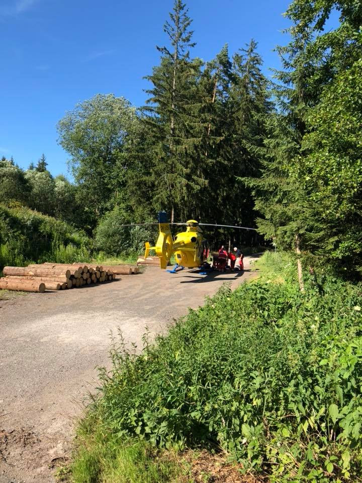 Srážka čtyřkolky a auta