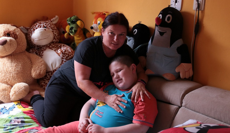 Kristýna Karkasová s Davídkem.