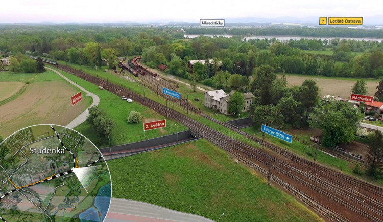 Vizualizace modernizace přejezdu ve Studence.