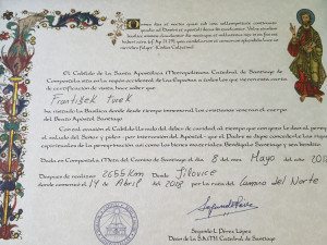 Dal si pivo a kývl na cestu do Compostely. Na kole pak František Turek ujel 2 749 kilometrů.