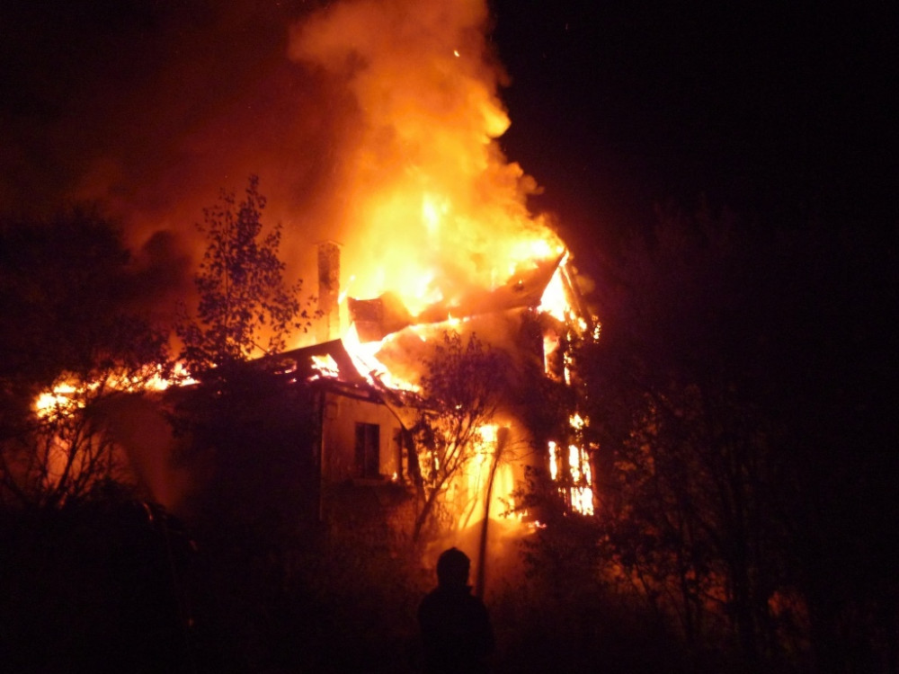 Foto z místa požáru