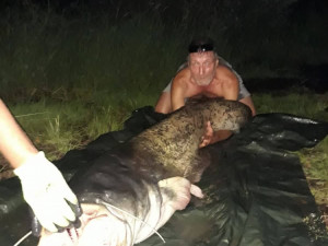 Zkušený rybář Miroslav Tyl chytil na Lipně životní úlovek.