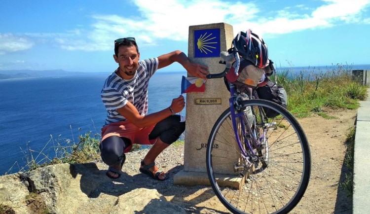 Na kole z Jihlavy až do slavného Santiaga. Jan Mráz urazil více než 3 tisíce kilometrů.