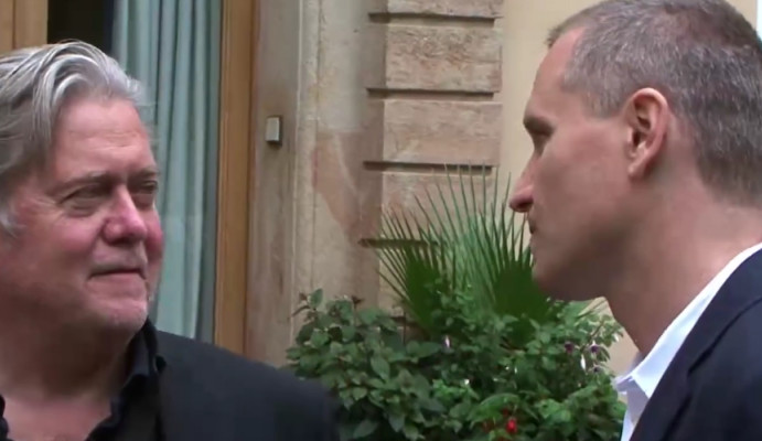 Stephen Bannon a Petr Bystroň.