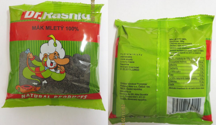 Státní inspekce zjistila v máku z Turecka obrovský obsah pesticidů. Zablokovala 22 tun surovin.