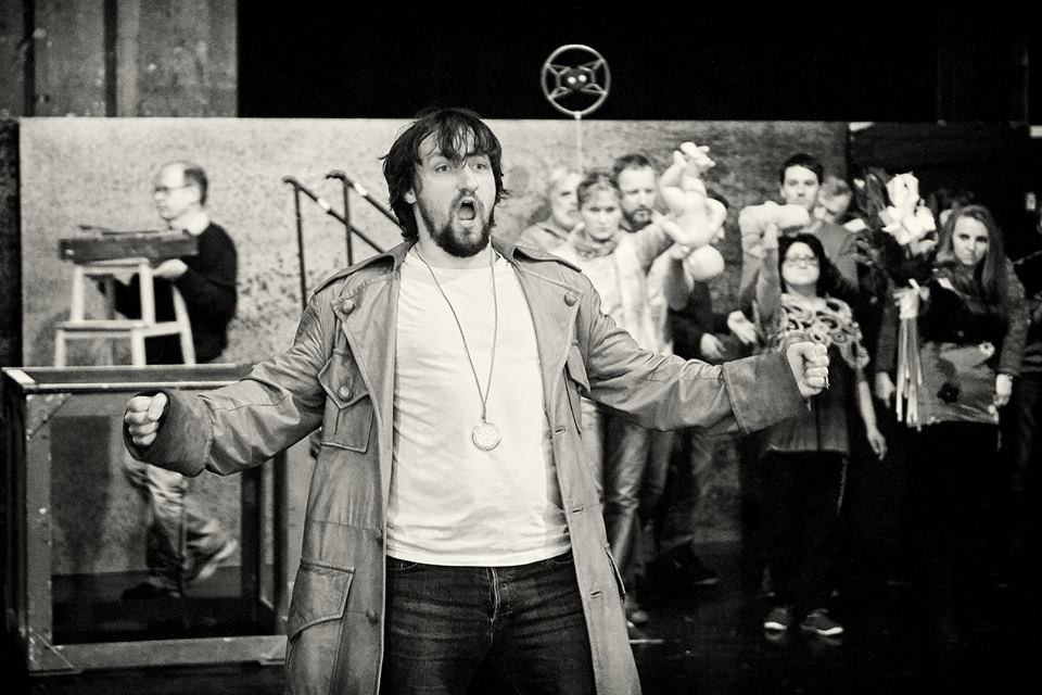 Pavol Kubáň při zkoušce.