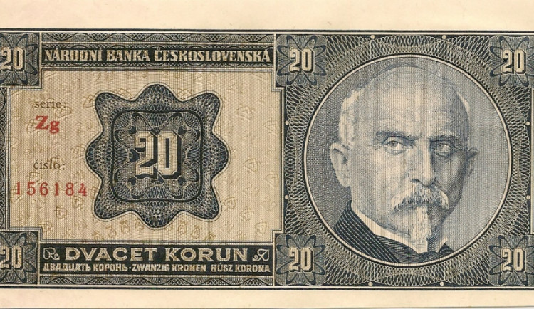 Alois Rašín na dvacetikoruně.