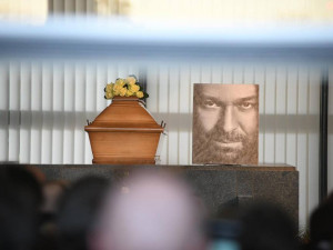 Pohřeb Jiřího Pomeje.